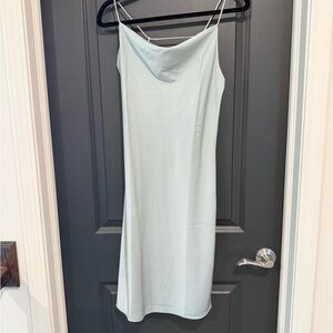 Elegant Gray Slip Dress